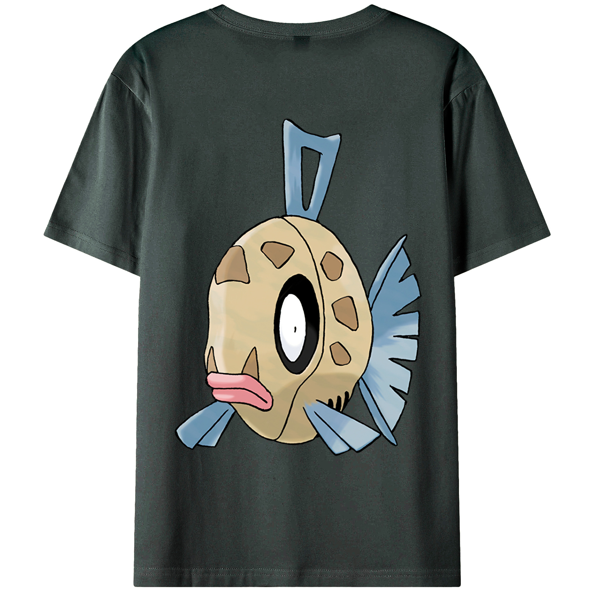 （画像用） ポケットモンスター Pokémon 綿100％ メンズ半袖Tシャツ（バックプリント） 通気性